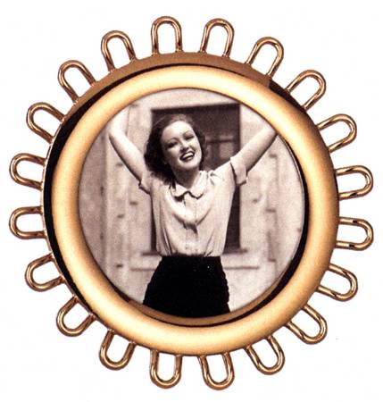 Keaton Street (Gold Plate, Hollowware) Round Frame Holds 4" X 6"