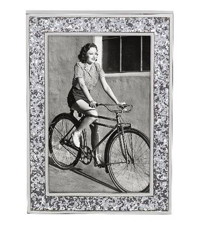 Simply Sparkling (Plated, Hollowware) Frame-Holds 5" X 7" Picture