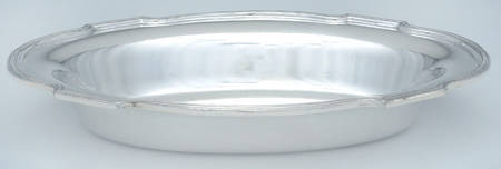 1446 (Silverplate, Hollowware) 10" Oval Double Vegetable No Lid