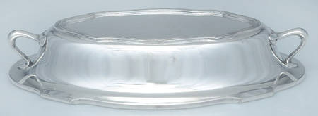 1446 (Silverplate, Hollowware) Lid for 10" Oval Double Vegetable
