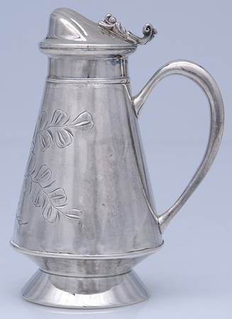 59 (Silverplate, Hollowware) Creamer & Hinged Lid