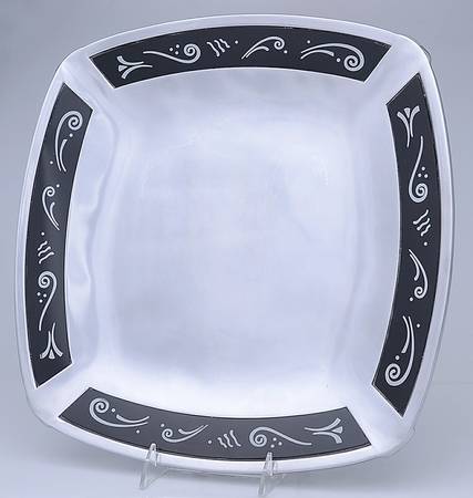 Spyro Black (Hollowware, Metalware) 14" Square Tray