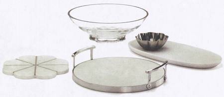 Gramercy (Hollowware) 12" Round Handled Tray