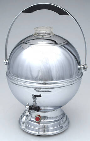 Chrome Hollowware Percolator & Lid w/Cord & Filter