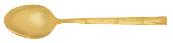 Bamboo (Gold Electroplate) Place/Oval Soup Spoon