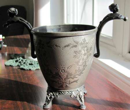 Silverplate Hollowware Large Sugar Bowl No Lid