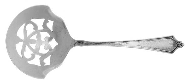 Abraham Lincoln (Sterling, 1910) Solid Bon Bon Spoon with Pierced Bowl