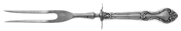 Amaryllis (Sterling, 1951), USA Small Carving Fork W/Sterling Guard