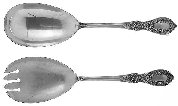 American Beauty (Sterling, 1935) (2 Pc) Solid Salad Set