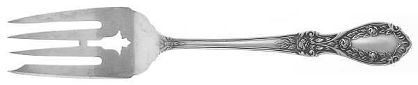American Beauty (Sterling, 1935) Medium Solid Cold Meat Serving Fork