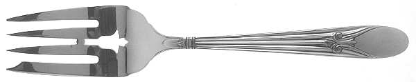 Colonnade (Sterling, 1936) Medium Solid Cold Meat Serving Fork