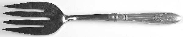 Colonnade (Sterling, 1936) Salad Serving Fork with Stainless Prongs