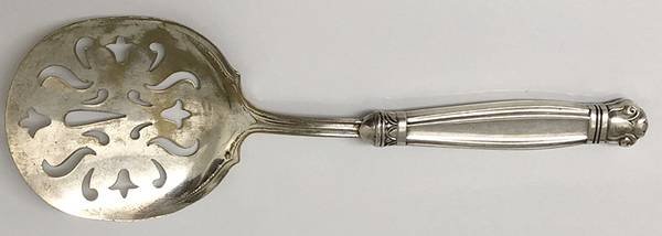 Copenhagen (Sterling, 1936, No Monograms) Tomato Server with Silverplate Blade