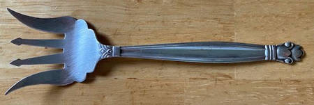 Copenhagen (Sterling, 1936, No Monograms) Small Chipped Beef Fork