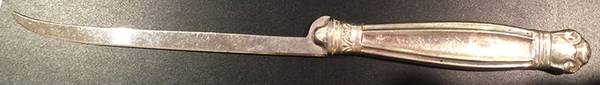 Copenhagen (Sterling, 1936, No Monograms) Fillet Knife Stainless Blade Individual