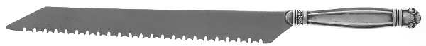 Copenhagen (Sterling, 1936, No Monograms) Bread Knife with Stainless Blade