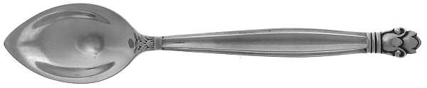 Copenhagen (Sterling, 1936, No Monograms) Fruit/Orange Spoon