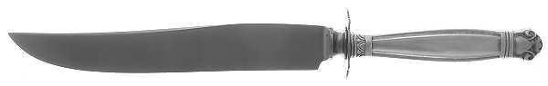 Copenhagen (Sterling, 1936, No Monograms) Small Steak Carving Knife with Stainless Blade