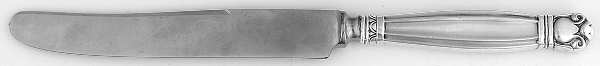Copenhagen (Sterling, 1936, No Monograms) Dessert/Tea Knife with Stainless Blade