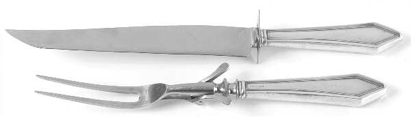 Dixie (Sterling, 1910-1932) Small Stainless Blade 2-Piece Steak Carving Set
