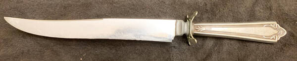Doric (Sterling, 1932) Large Stainless Blade Roast Carving Knife