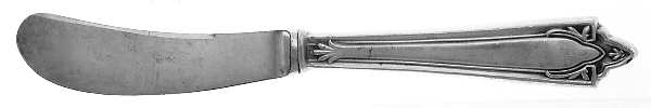Doric (Sterling, 1932) Butter Spreader Hollow Hdl-Paddle/Stainless Blade