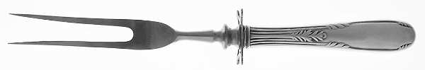 Fleetwood (Sterling, 1910) Small Carving Fork W/Sterling Guard