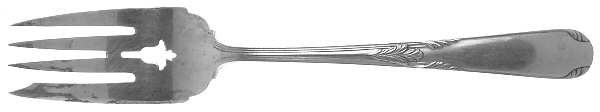 Fleetwood (Sterling, 1910) Small Solid Cold Meat Serving Fork