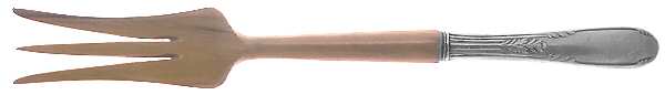 Fleetwood (Sterling, 1910) Salad Serving Fork with Wooden Prongs