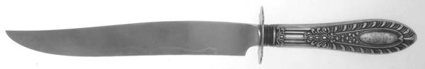 Gadroonette (Sterling, 1938, No Monograms) Small Steak Carving Knife with Stainless Blade