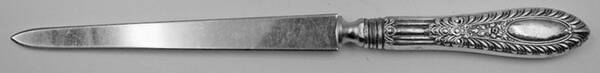 Gadroonette (Sterling, 1938, No Monograms) Letter Opener with Stainless Blade