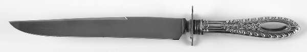 Gadroonette (Sterling, 1938, No Monograms) Small Steak Carving Knife with Stainless Blade