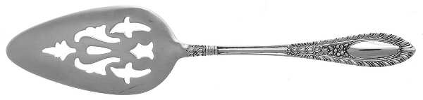 Gadroonette (Sterling, 1938, No Monograms) Solid Pierced Cheese Server