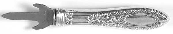 Gadroonette (Sterling, 1938, No Monograms) Individual Corn Spear