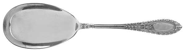 Gadroonette (Sterling, 1938, No Monograms) Solid Salad Serving Spoon