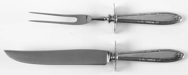 Leonore (Sterling, 1939) 2 Piece Small Carving Set W/ Sterling Guard