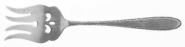 Manchester (Sterling, 1932, No Monograms) Medium Chipped Beef Fork
