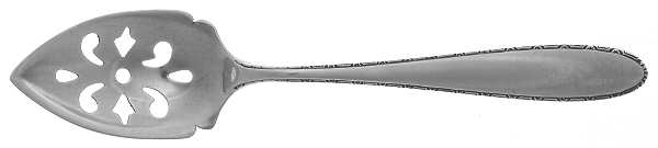 Manchester (Sterling, 1932, No Monograms) Pierced Bowl Short Handle Olive Spoon