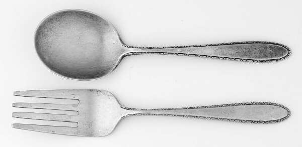 Manchester (Sterling, 1932, No Monograms) 2 Pc Baby Set (BF, BS)
