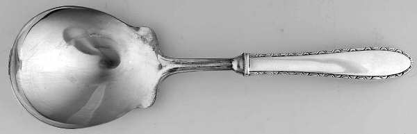 Manchester (Sterling, 1932, No Monograms) Casserole Spoon with Smooth Silverplate Bowl