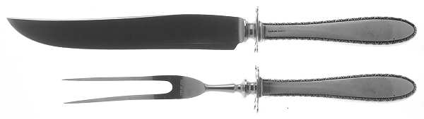 Manchester (Sterling, 1932, No Monograms) Small Stainless Blade 2-Piece Steak Carving Set