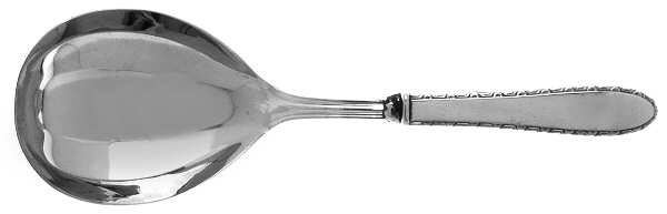 Manchester (Sterling, 1932, No Monograms) Casserole Spoon with Silverplate Shell Bowl