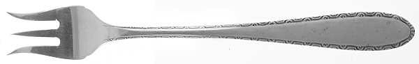Manchester (Sterling, 1932, No Monograms) Cocktail/Seafood Fork