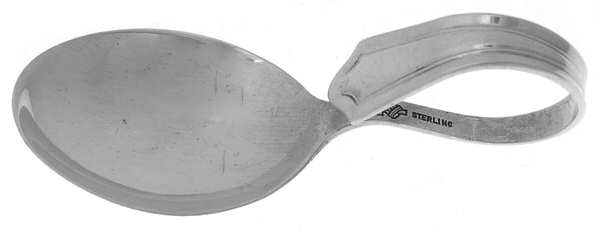 Mary Warren (Sterling, 1910-1932) Curved Handle Baby Spoon