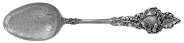 MCS3 (STERLING) Souvenir Spoon (Five O'Clock)