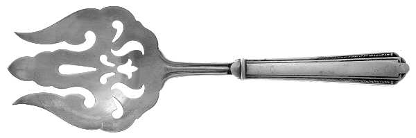 Park Avenue (Sterling, 1931, No Monograms) Medium Cold Meat Serving Fork, Plated Tines
