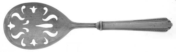 Park Avenue (Sterling, 1931, No Monograms) Pierced Casserole Spoon with Silverplate Bowl