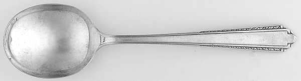 Park Avenue (Sterling, 1931, No Monograms) Round Bowl Soup Spoon (Gumbo)