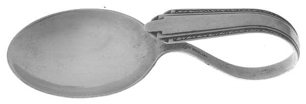 Park Avenue (Sterling, 1931, No Monograms) Curved Handle Baby Spoon