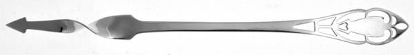 Pierced Handle (Sterling, 1951) One Tine Butter Pick